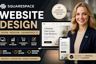 design custom website, squarespace website design on squarespace website builder