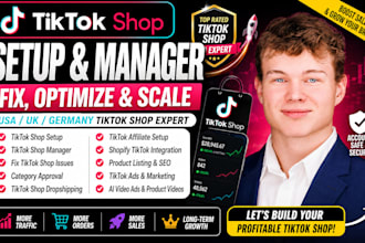setup tiktok shop, tiktok shop manager fix tiktok shop tik tok shop dropshipping