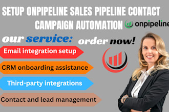 setup onpipeline sales pipeline contact campaign automation CRM onboarding