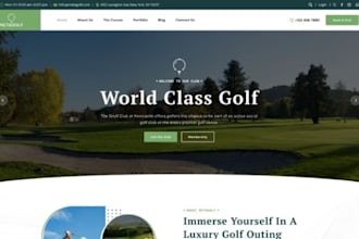 create squarespace golf instructor website coaching booking website