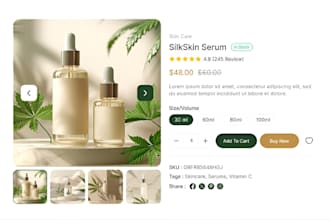 skin care website skin care shopify store, beauty, cosmetics, skincare website