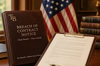 write a formal breach of contract and contract violation demand letter
