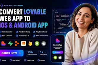 convert lovable web app to ios android app ionic capacitor app store play store