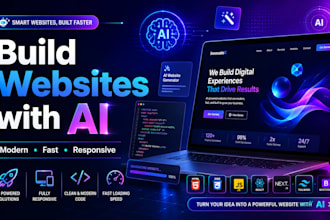 build an ai website with a chatbot and automation tools