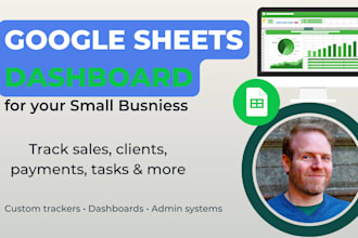 create a google sheets dashboard and tracker for your small business