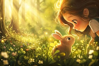 children story book illustration children story children story book illustration