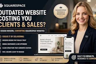 build custom squarespace 7 1 website design and redesign squarespace website