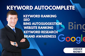 google autocomplete keyword ranking research and seo for your website