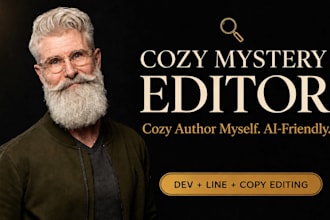 professionally edit and elevate your cozy mystery novel manuscript
