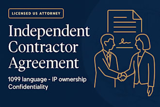 write your client service and independent contractor agreements legal agreement