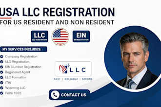 do USA llc registration and ein for US and non US residents
