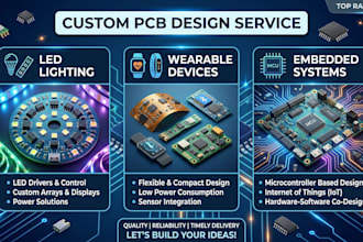 design custom pcb for led lighting wearable and embedded systems
