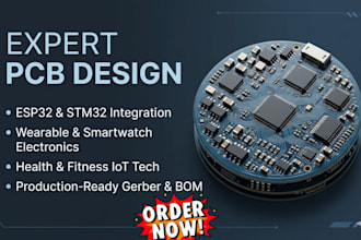 do pcb design esp32 stm32 wearable electronic fitness smartwatch health device