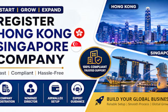 register hong kong singapore company setup nominee director airwallex fast