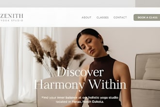 design squarespace yoga therapy website yoga studio fitness workout gym website