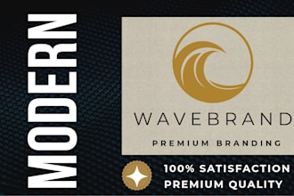 design modern luxury logo and complete brand identity kit
