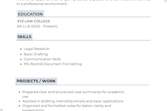 create a professional student CV and resume