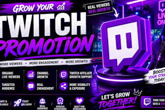 grow your twitch channel with organic stream promotions