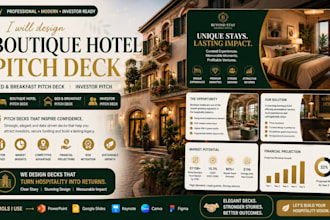 design boutique hotel pitch deck bed breakfast pitch deck investor pitch