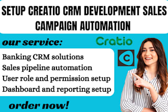 setup creatio CRM development sales campaign automation banking telecom