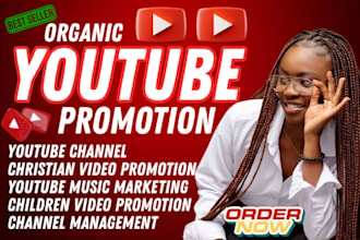 promote kids youtube video or christian gospel music