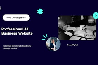 build professional website and integrate smart ai tools