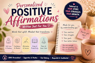 write affirmations personalized to your situation