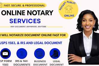 notarize documents online fast for usps 1583 irs and legal docs