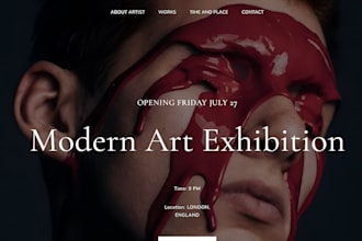 squarespace fine art website art portfolio website art gallery wordpress website