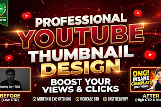 design eye catching youtube thumbnails