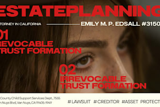 be your USA attorney to plan your estate, revocable, irrevocable trust formation