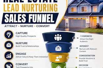 create a lead sales funnel for real estate funnel to generate qualified leads