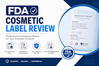 review your cosmetic label for fda compliance