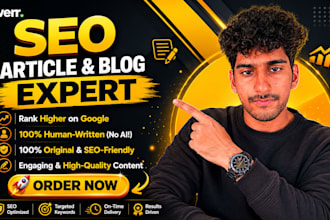 write SEO blog posts and articles for any niche or business