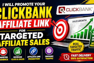 promote your  clickbank affiliate link for targeted affiliate sales
