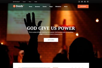 build church ministry donation website, online ministry wordpress church website