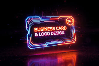 do your business card and minimalist logo with clean design