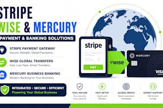 register US llc, ein and setup stripe wise mercury bank for non US residents