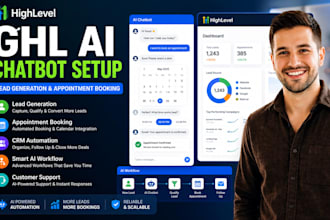 setup gohighlevel ai chatbot for lead generation and ghl appointment booking