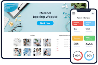 create docgtor, dentist, health, medical, clinic website for appoinment booking