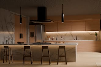 create aestethic interior renders in blender