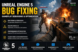 debug and fix unreal engine 5 gameplay systems
