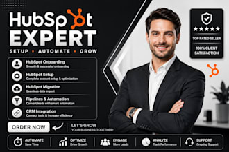 setup and onboard hubspot CRM for lead and sales management