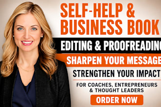 edit and proofread your self help, personal development or business book