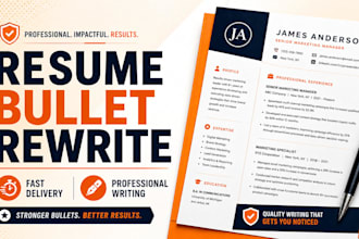 improve and rewrite your resume bullet points