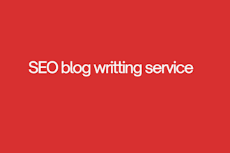 write SEO optimized blog posts that ranks