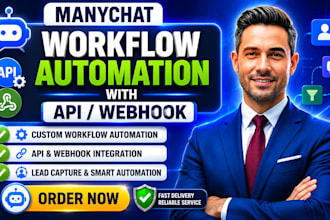 manychat API webhook automation, chatbot workflows, integration flows