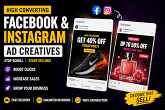 design high converting facebook and instagram ad creatives