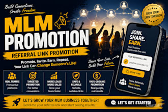 promote your MLM business, referral link and affiliate program