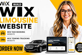 build wix limousine website wix taxi booking website wix towing trucking website